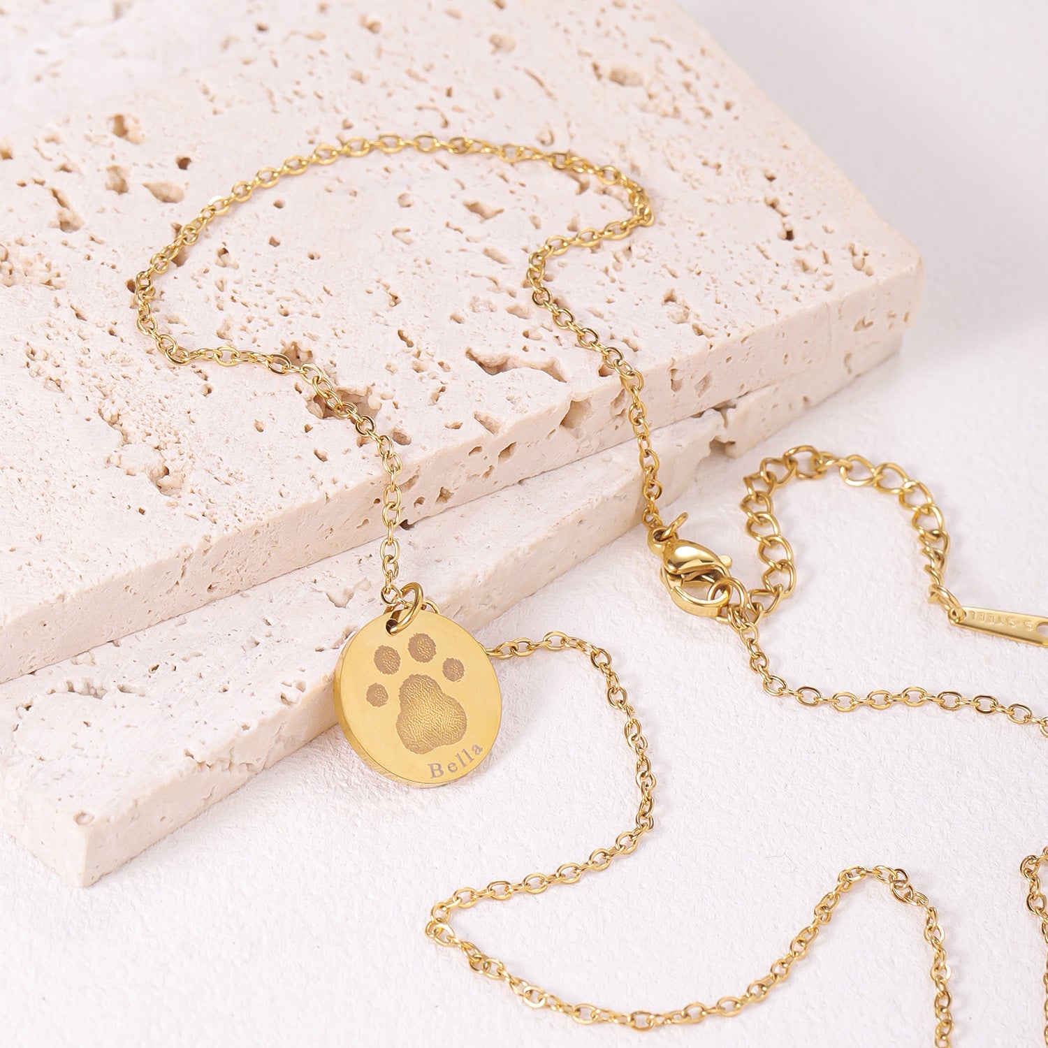 Custom Dog Paw Print Necklace Product vendor Custom Pet Necklace  Animal Heroes