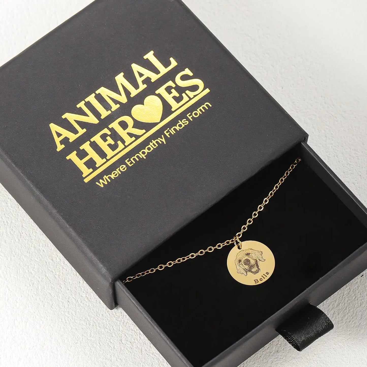 Engraved Pet Portrait Disc Bracelet – Custom Dog & Cat Jewelry in Gold, Silver or Rose Gold Product vendor   Animal Heroes